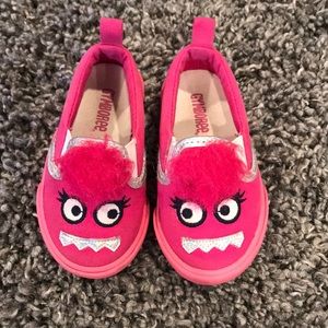 Gymboree pink monster shoes size 5